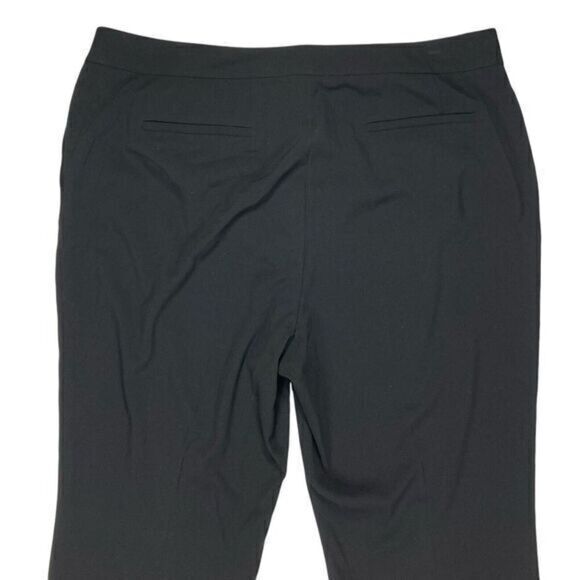 Tahari Pants Women 16 Black High Waisted Straight Leg Officecore Dress Pants NWT - Picture 6 of 14